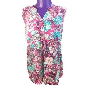 Oh Baby by Motherhood vneck floral tank S